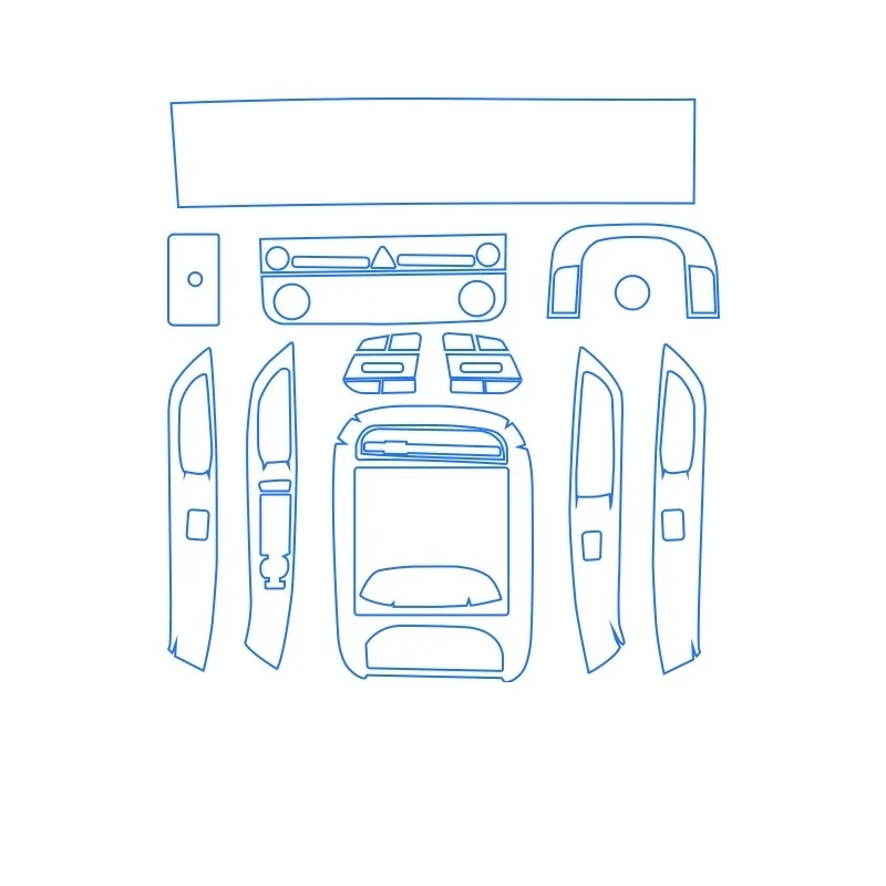 For Hyundai Tucson L 2025 Dashboard Multimedia Navigation Transparent Anti-Scratch Protection Film Modification for