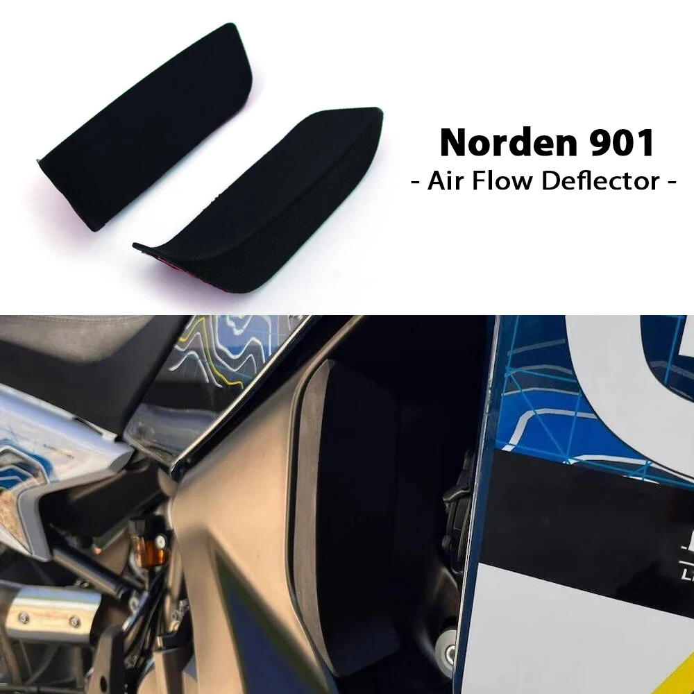 Image of Für Husqvarna Norden 901 Kühlerdeflektor Luftabweiser Norden901 Motorrad-Zubehör Wärmeableitungsdeflektor