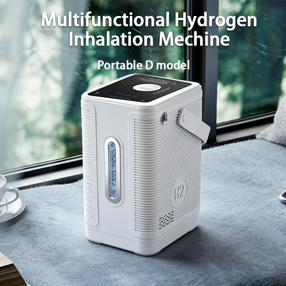 Hydrogen Gas Therapy Machine 225ml/min Adjustable Flow for Personal Care Use with Low Noise Continuous Operation System