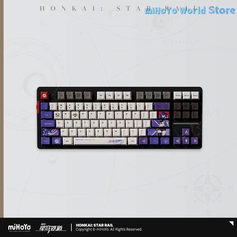 [Official] Acheron Keyboard MiHoYo Original Honkai Star Rail Acheron Theme Impression Series Mechanical Keyboard Doujin Cosplay