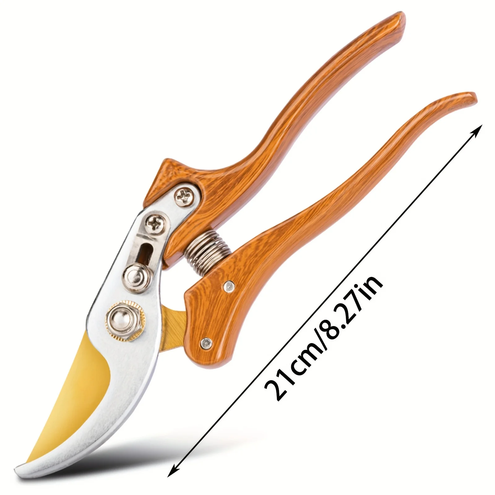 Deli 8.5 Inch Garden Pruner Pruning Shears Labor-saving Scissors for Gardening Tool Pruning Scissors Plants Garden Bonsai Tools