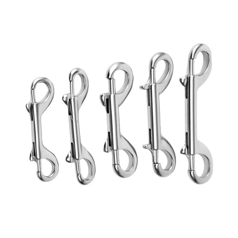 Brand New 316 Stainless Steel Bolt Snap Hooks, Double Ended Snap Clips Scuba Clips for Diving, Dog Leash, Key Chain, Horse Tack