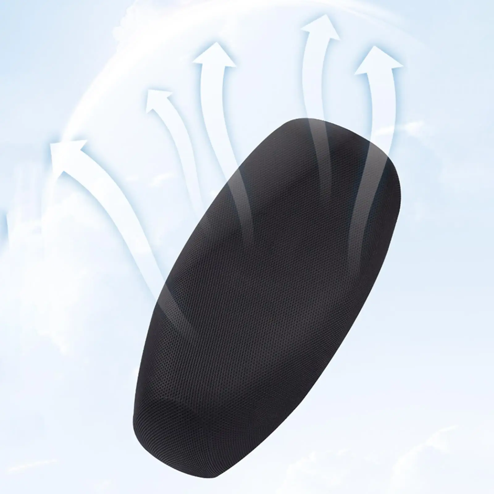 Electric Bicycle Seat Design Heat Insulation Breathable Polyester Nonslip Saddle Cushion Elastic Band Suitable for home