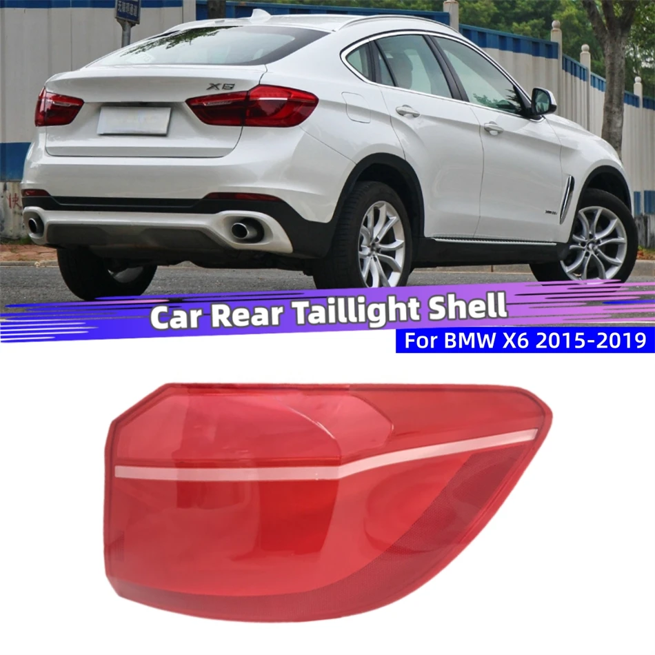 For BMW X6 F16 2015 2016 2017 2018 2019 Car Interior Spare Parts Replacement Car Lights Shell Rear Fog Lights Tailight Glass