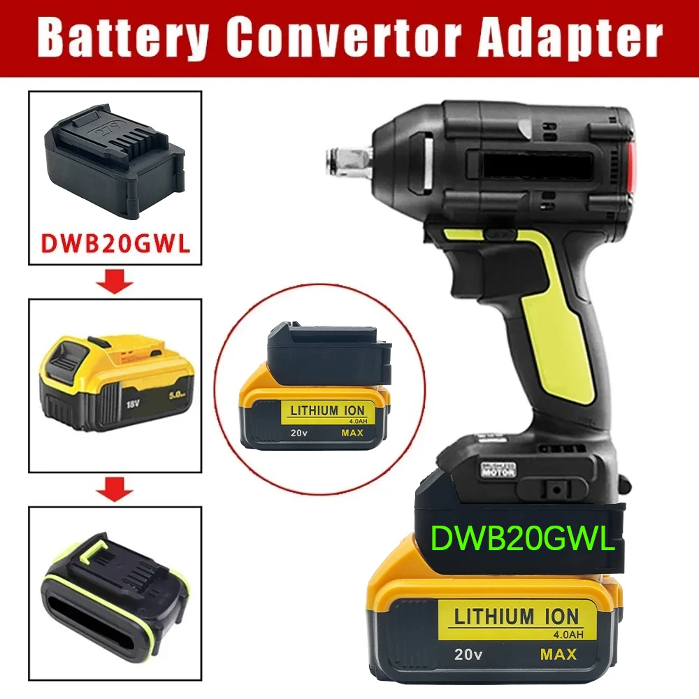 MTB18GWL DWB20GWL MWB18GWL DVB20GWL Adapter For Makita For DeWalt For Milwaukee For Devon Li-ion Battery For Worx 20V Green Tool