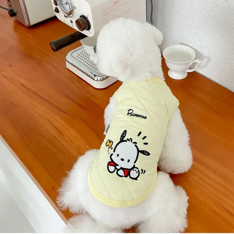 

Anime Figure HelloKitty Sanrio Plush Pet Cloth Cute Kawaii Cinnamoroll Pochacco Dog Puppy Woolen Velvet Winter Warm Baby Gifts