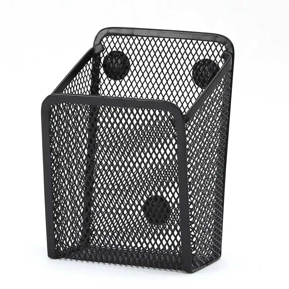 

Metal With Extra Strong Magnets Office Home Cultural Storage Basket Pen Holder Storage Box Stationery Makeup Organizer