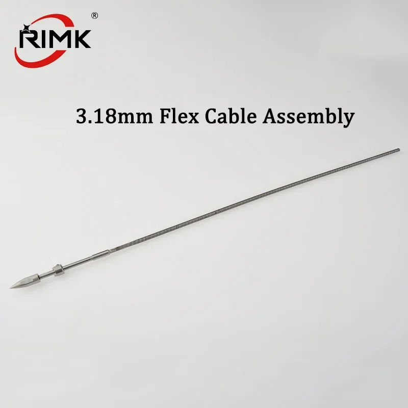 Eje Flexible de Alta Calidad de 3.18mm (1/8'') Izquierdo (Positivo) con Eje de Hélice de 3.18mm y Cable Flexible de 300mm con Tuerca de Accionamiento para Barco RC