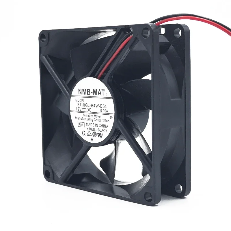 80*80*25MM 3110GL-B4W-B54 8025 12V 0.30A 8cm CM power switch cooling fan