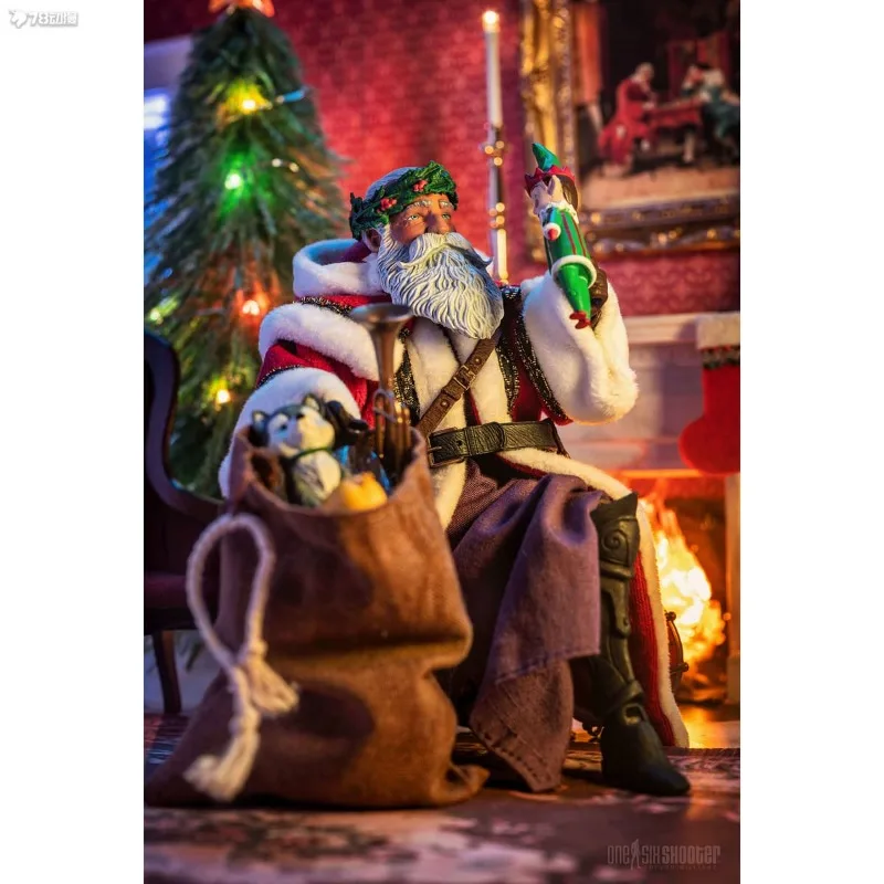 Quatre chevaux Studios véritable Figure Obscura série père noël Robe verte "père noël mobile produit fini modèle cadeau