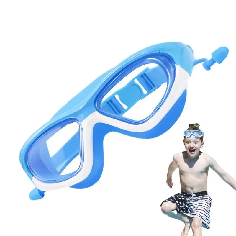 Kleinkind-Schwimmbrille, kein Auslaufen, wasserdicht, Kinderbrille, Silikon, bequem, Weitsicht-Schwimmbrille für Kinder, Jungen und Mädchen