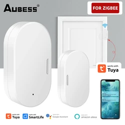 Tuya Zigbee 3.0 Smart Door Window Sensor Door Open/Closed Detector Security Protection Smart Life APP Control Via Alexa Google