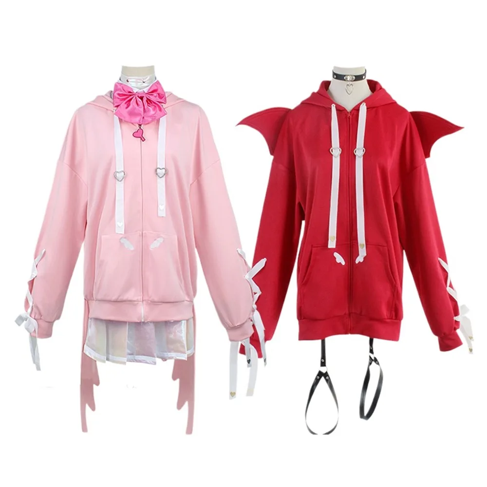 Game Needy Girl Overdose Cosplay Costume KAnge Disguise Hoodie Set for Women Uniform Halloween Carnival Party Clothes Roleplay