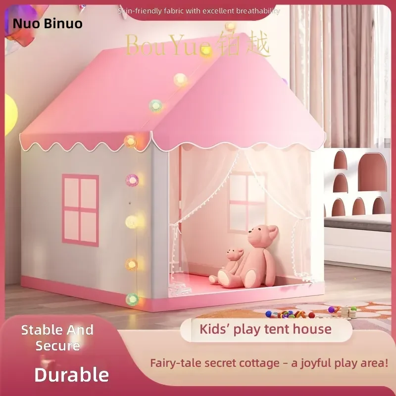 Kids Indoor Play Tent Castle Small House Toy Princess Dream Bed Game Secret Base for Girl Boy Children Room Decoration