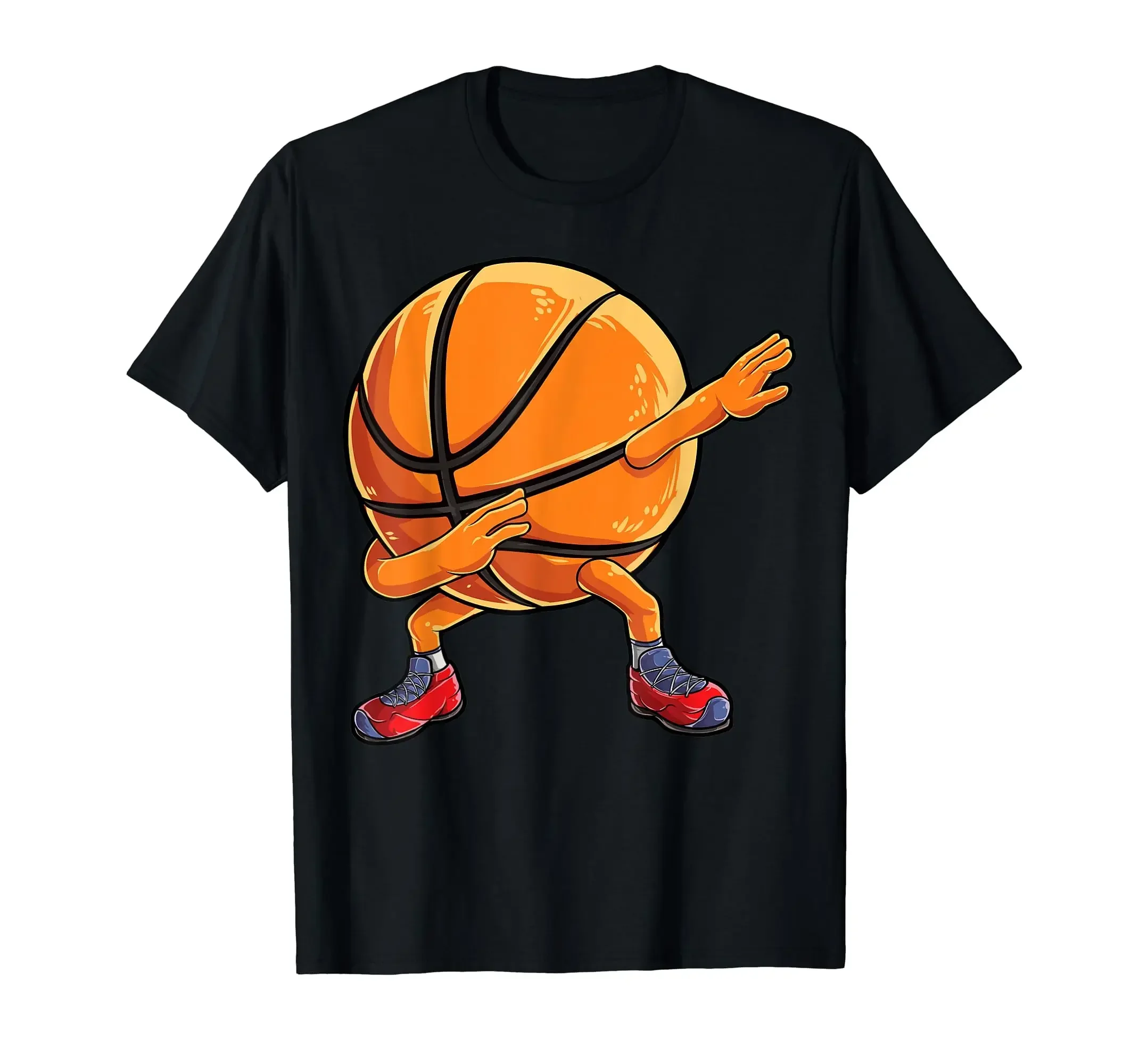 100% Cotton Dabbing Basketball Ball Funny Boys Men  Sports Player T-Shirt MEN UNISEX T Shirts oversized manga clothes streetwear