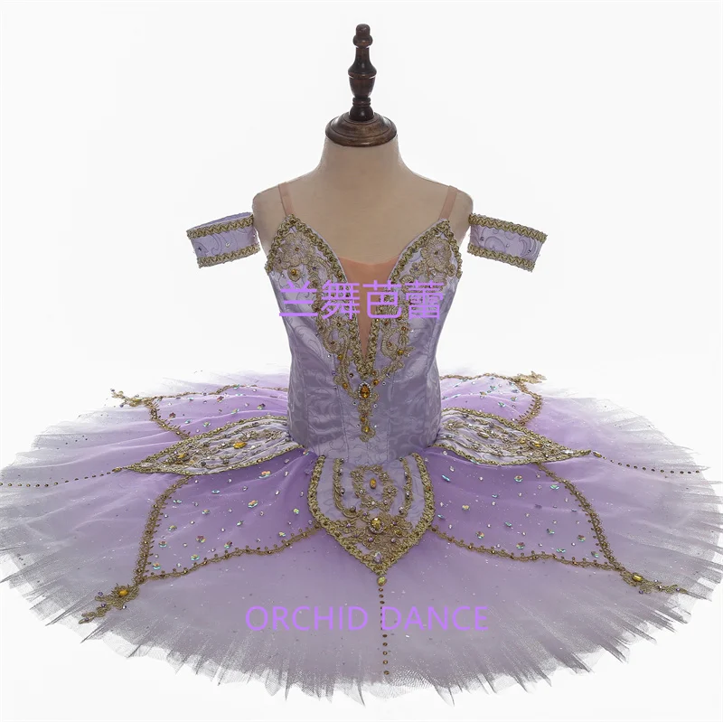 

Cheap Custom Size Professional High Quality Women Adult Competition Performance Wear Girls Lilac Swan Lake Ballet Tutu Costumes