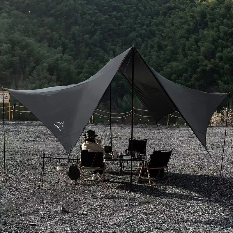 

RX giant outdoor tent canopy vinyl sun protection coating camping equipment camping oversized rainproof Internet celebrity awnin