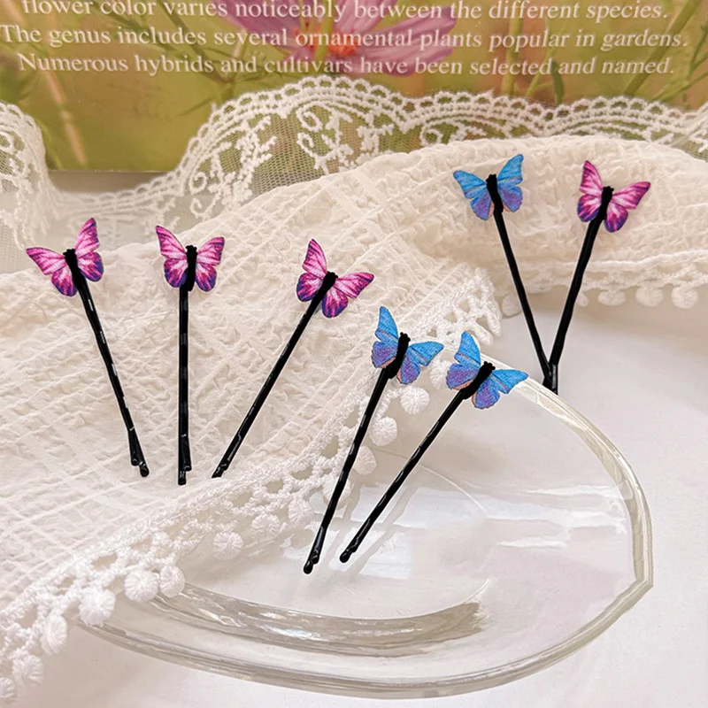 4–12 Stück Schmetterlings-Haarspangen, blaue Schmetterlings-Haarspangen, Braut- und Hochzeitsdekoration, Haarspangen, Braut-Haarschmuck für Frauen – Detail 14