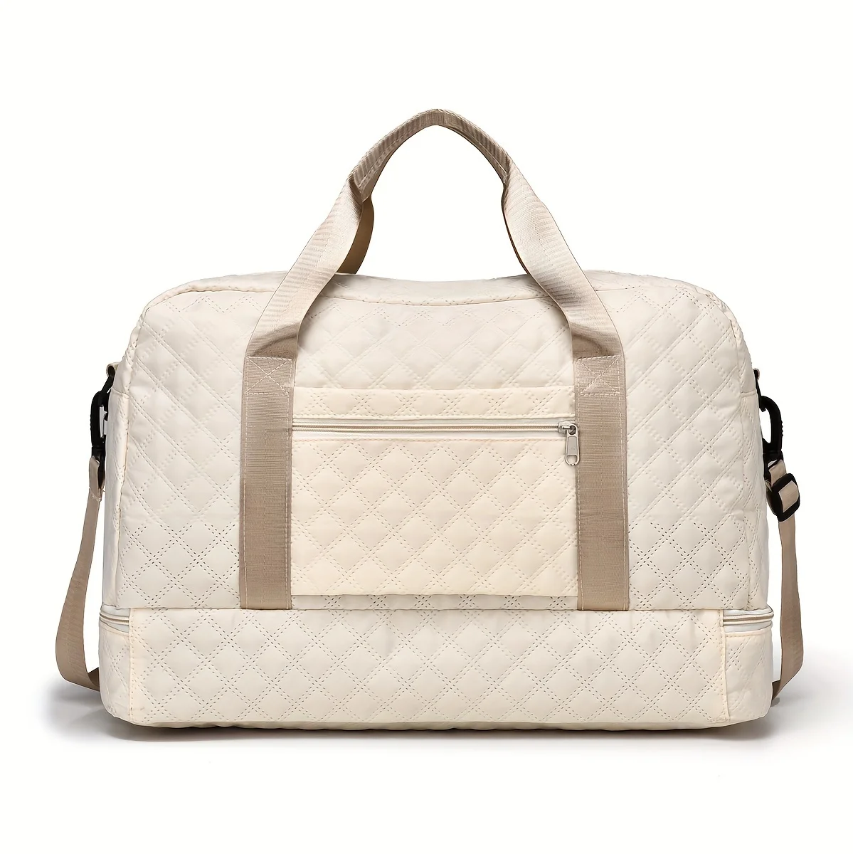 Lässige Nylon-Reisetasche, Große Kapazität für Sport- und Fitness-Aufbewahrung, Tragbare Weekender-Übernachtungstasche mit Mehreren Fächern – Detail 27
