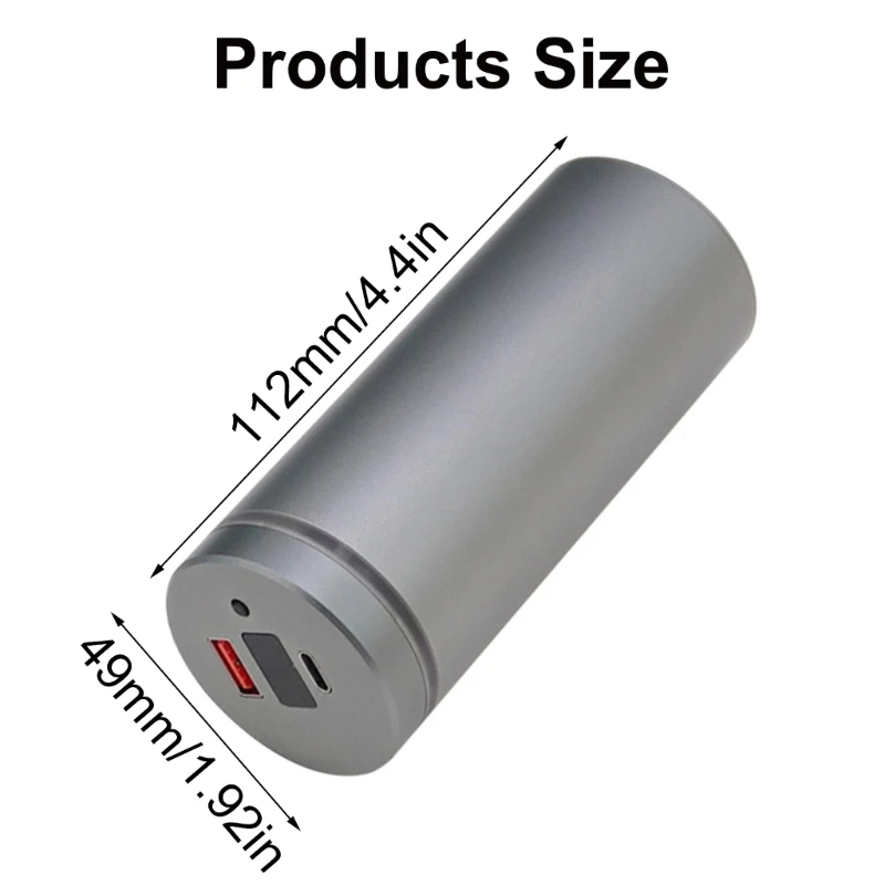 Set fai da te in alluminio senza batteria Fino 5 con ricarica rapida Custodia per a doppia porta