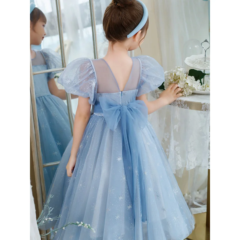 

New Summer Style Girls' Long Formal Dress Princess Dress Mesh Dress