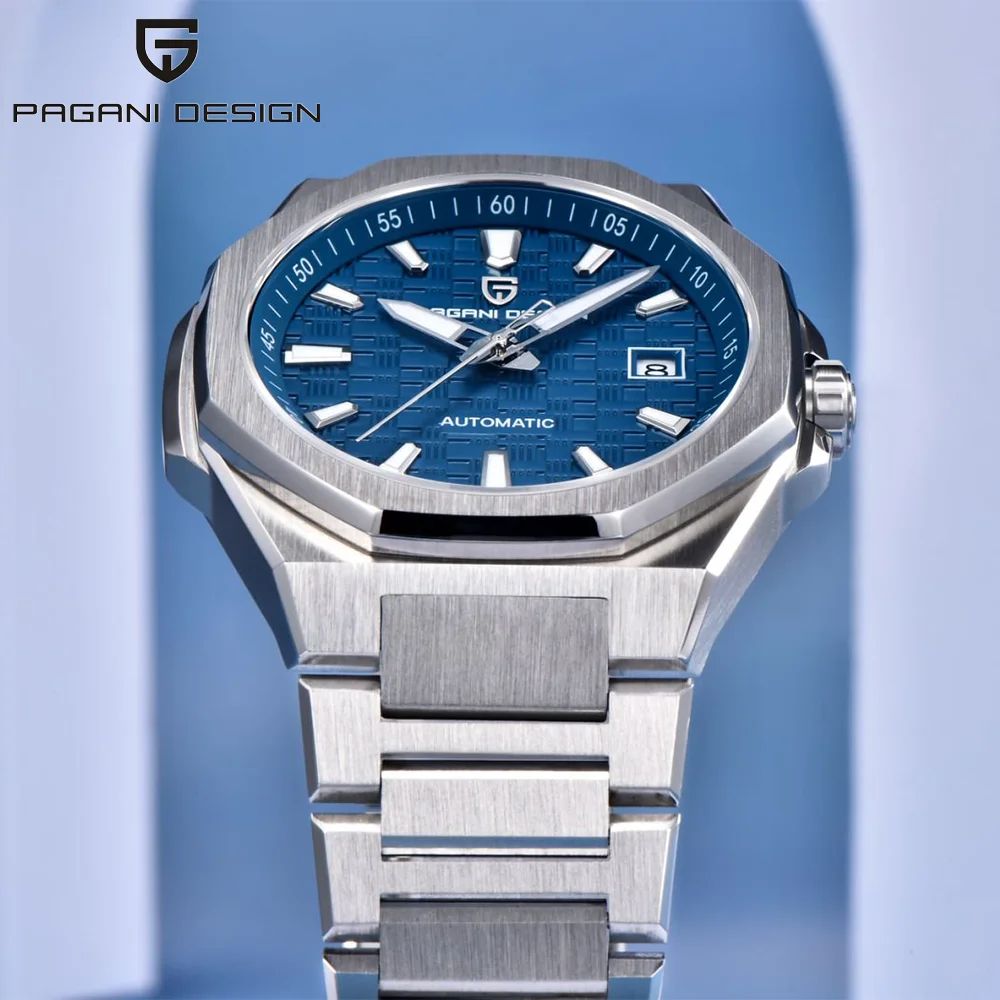 2025 جديد PAGANI تصميم الرجال ساعة ميكانيكية العلامة التجارية الأعلى الأعمال الياقوت الزجاج ساعة أوتوماتيكية مقاوم للماء ساعة مضيئة للرجال