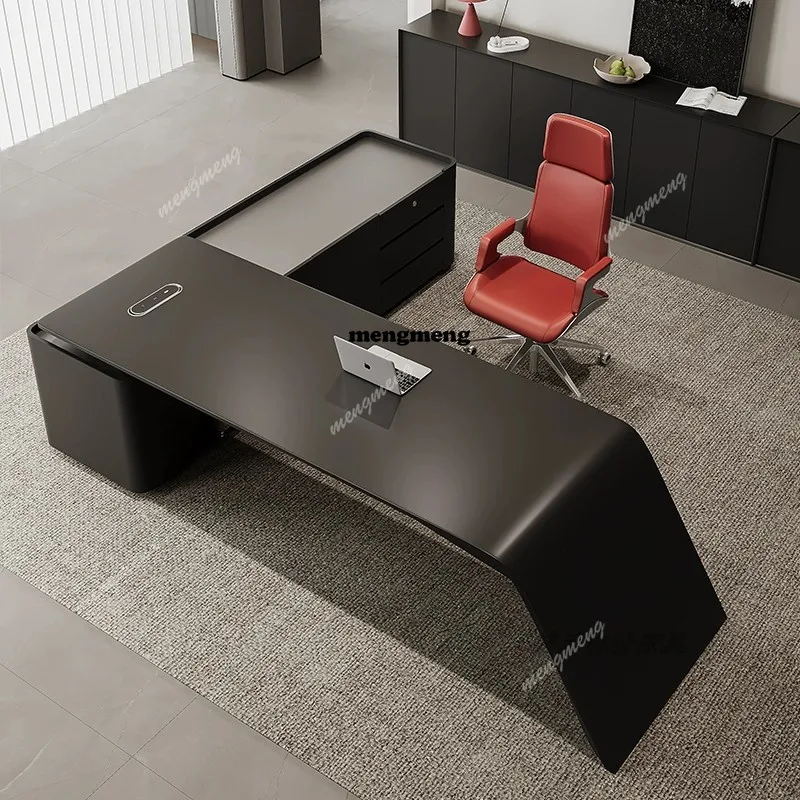 

Designer Strong Executive Office Desk Wood Big Computer Luxury Executive Office Desk Modern Black Tisch Small Spaces Furniture