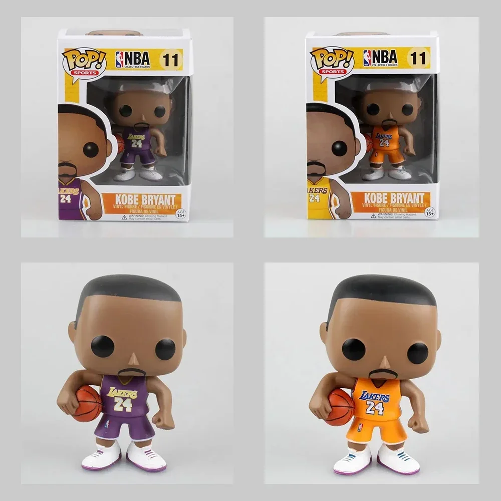 FUNKO POP Kobe BRYANT Estrella del baloncesto Black Mamba Kobe BRYANT Figuras de acción Regalos para niños Juguetes de modelos coleccionables