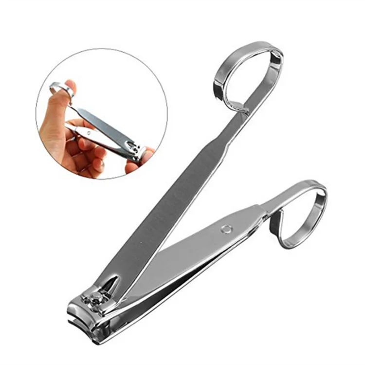 New Nail Beauty Manicure Tools High Quality Flat and Bend Nail Clippers With Handle Sharp Pedicure Large and Small Size Scissors