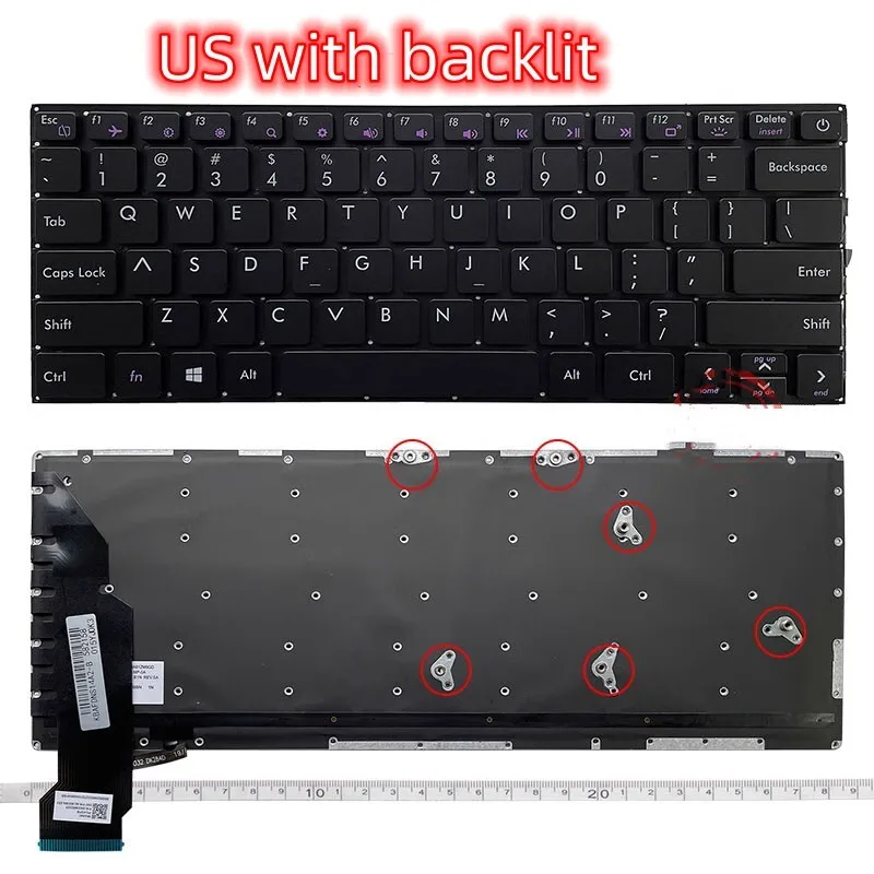New Keyboard For AVITA Liber NS14A6 US DK-284-1 342840016 English US Backlit