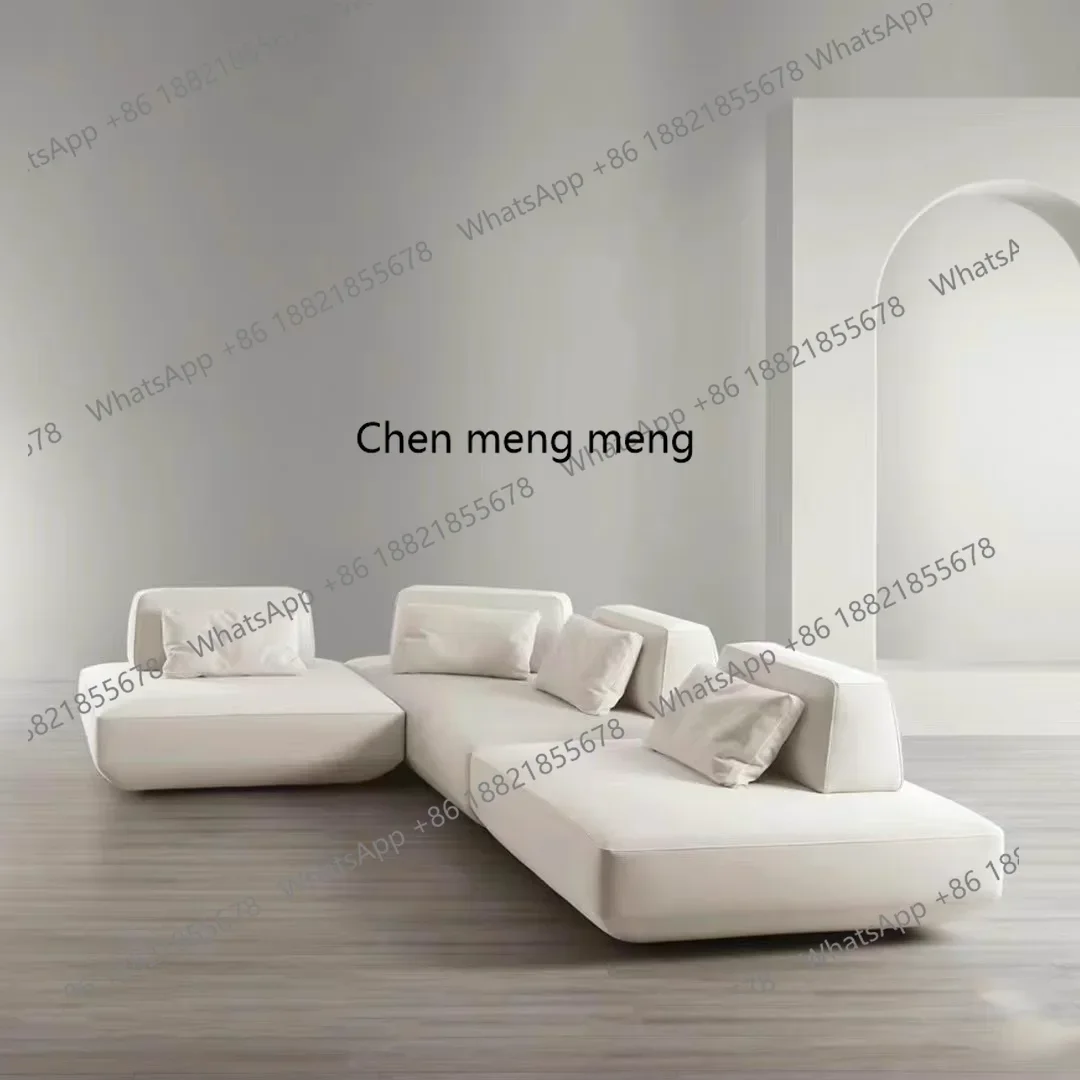 P32 Double-sided sofa free combination module horizontal hall cream wind designer back to back movable