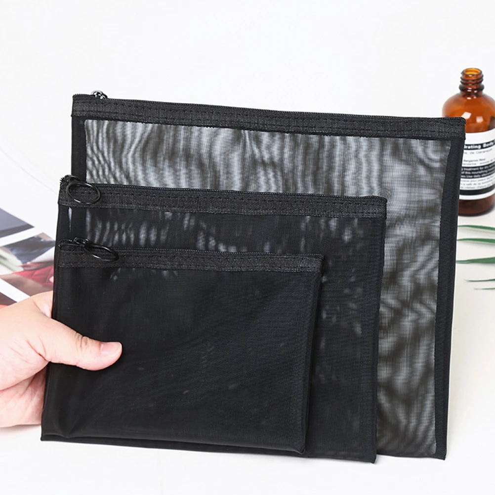 

5pcs Brush ganizer Mesh Toiletry Bag Portable Travel Pouch Storage Case For Makeup Brushes Accessories