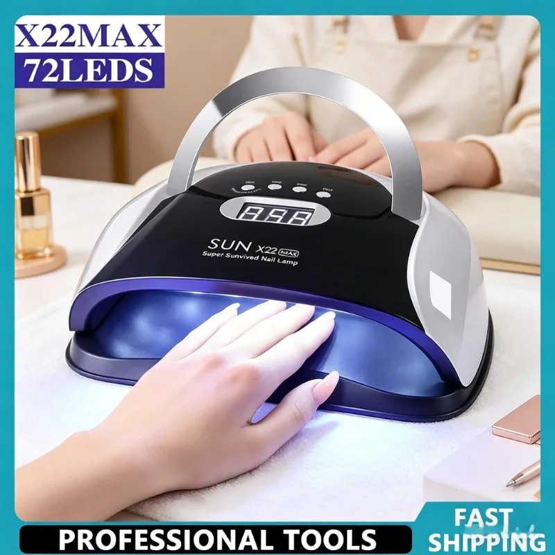 LED UV Nail Lamp 72 LEDs Automatic Sensor Nail Dryer Professional Gel Polish Curing Light