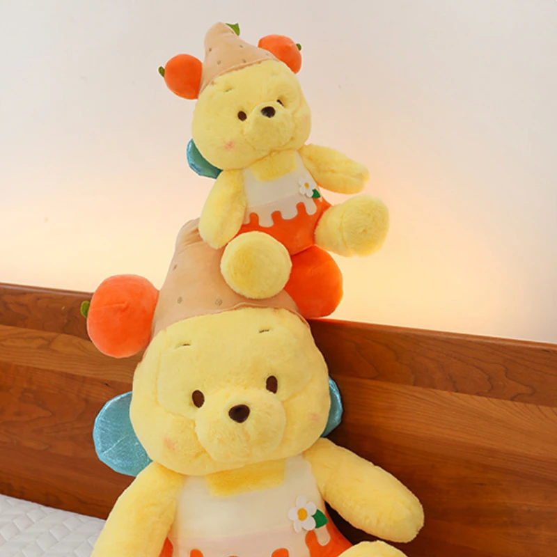 Brinquedos de pelúcia Disney Winnie The Pooh, bonecas fofas, anime animado, ursinho de pelúcia, presentes de aniversário e Natal infantis, 40 cm, 55cm