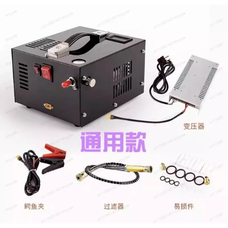 Air Compressor 4500psi LED Display Screen Small Filter Car Compressor 12V DC 30mpa 300bar 4500psi Pcp Pump view 3
