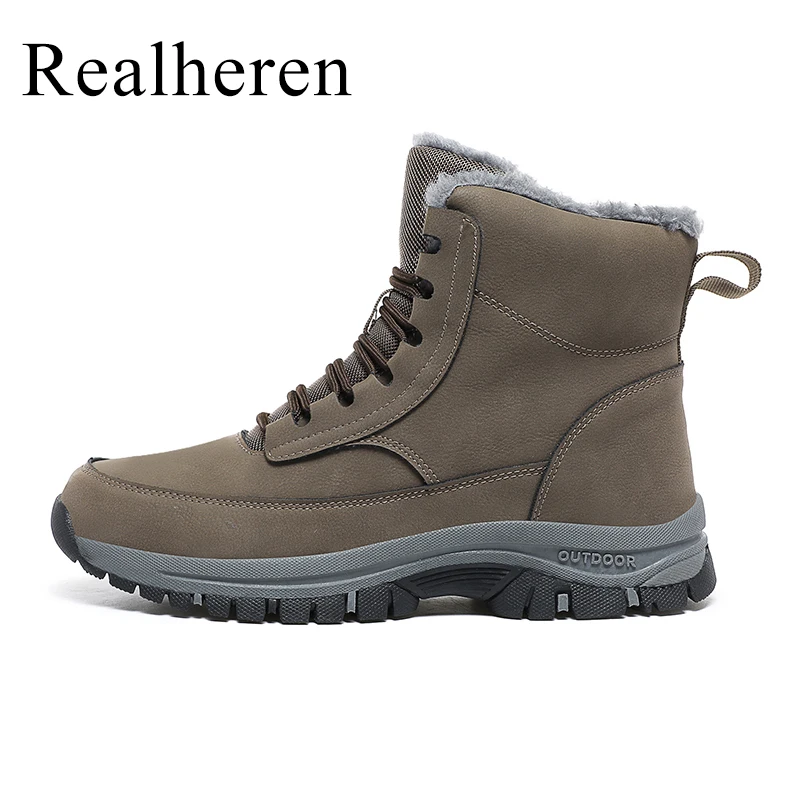 

Winter Warm Outdoor Men Boots Hiking Shoes Mountain Snow Boots Trekking Wandelschoenen Heren Botas Senderismo Hombre Big Size