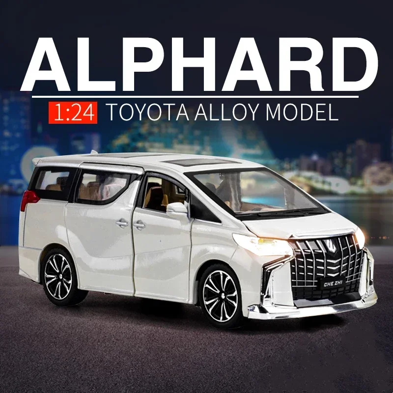 NUOVO 1:24 Alphard Pressofuso Supercar Diecast MPV Modello di Auto In Lega Ragazzi Auto Diecasts Giocattolo Supercar Da Collezione Giocattoli Car sitter