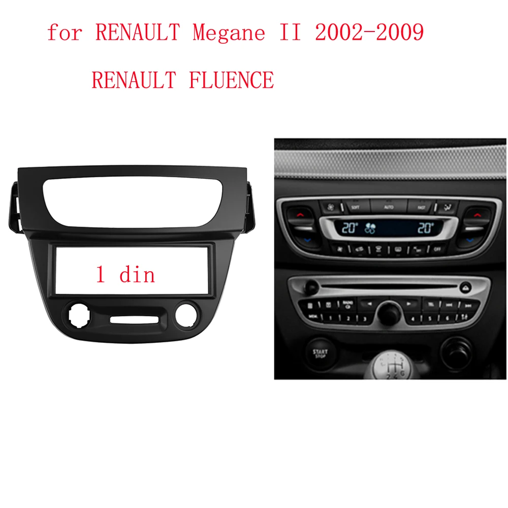 

1 Din Audio Fascia for RENAULT Megane 2008-2015 Fluence Radio CD GPS DVD Stereo CD Panel Dash Mount Installation Trim Kit Frame