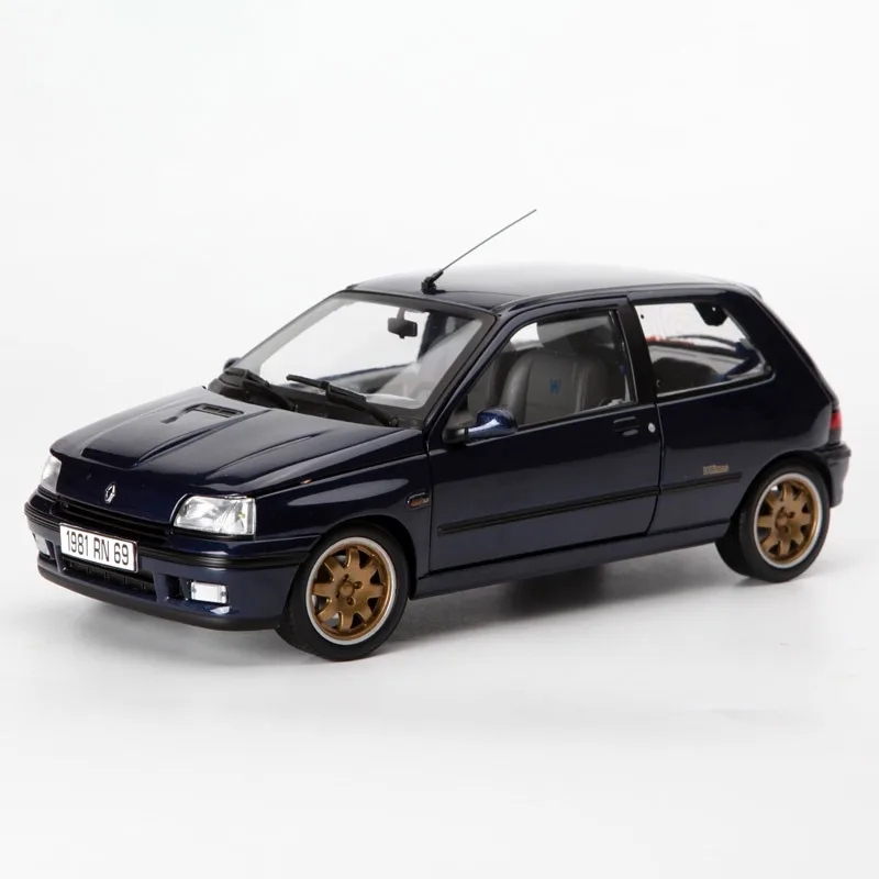 Diecast 1/18 Scale Clio 1993 Alloy Car Model Collection Souvenir Display Ornaments Vehicle Toy