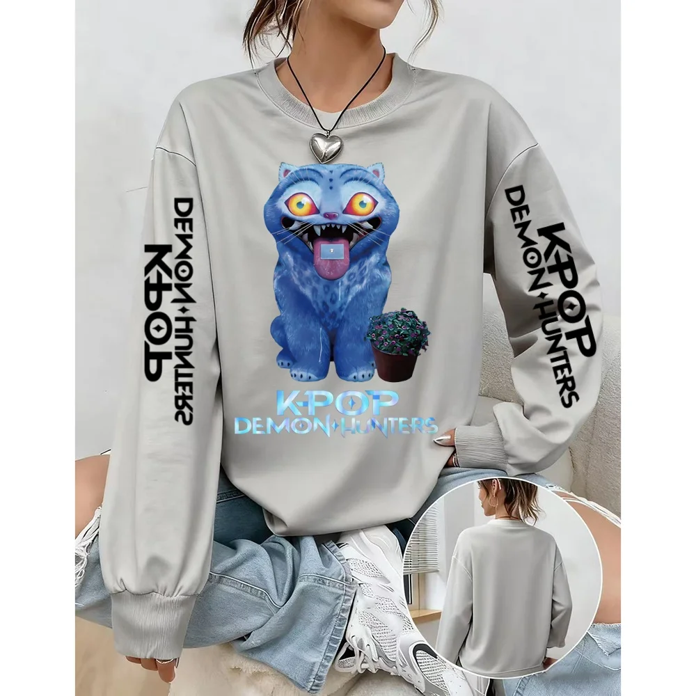 سويت شيرت Kpop Demon Hunter الكلاسيكي للرجال والنساء بقلنسوة K Pop Demon Hunters Fashion Graphic كاجوال بقلنسوة #2