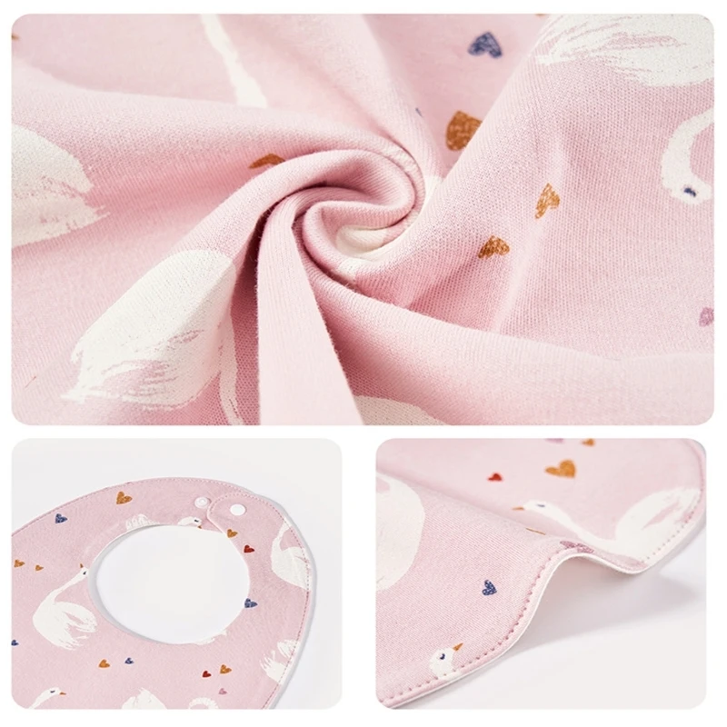 Bavoirs pour bébé confortables faciles à nettoyer, pratiques, en tissu imperméable, serviette en coton, multi-styles pour