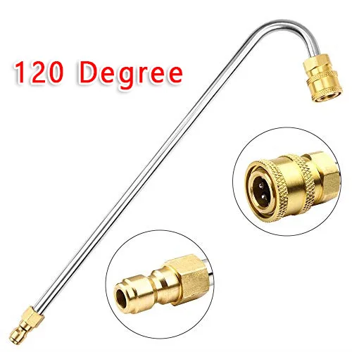 Pressure Washer Gutter Rod Cleaner 13 Inch U Shape Attachment with Quick Connect for Effective Gutter and Roof Cleaning view 4