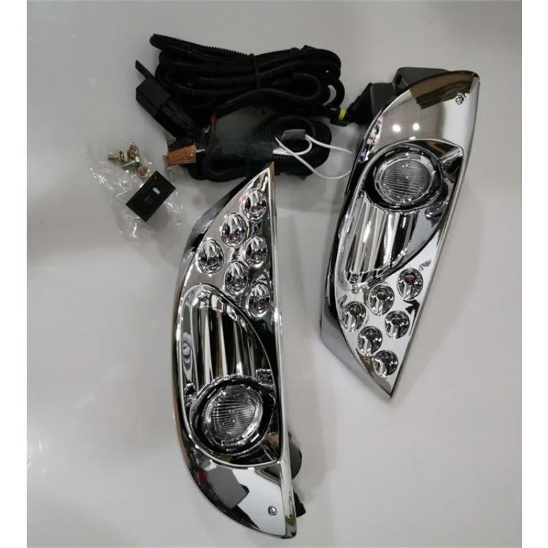 

Parts are suitable for Toyota 03-09 old overbearing Prado front fog lamp assembly lighting modified LED daytime running lights