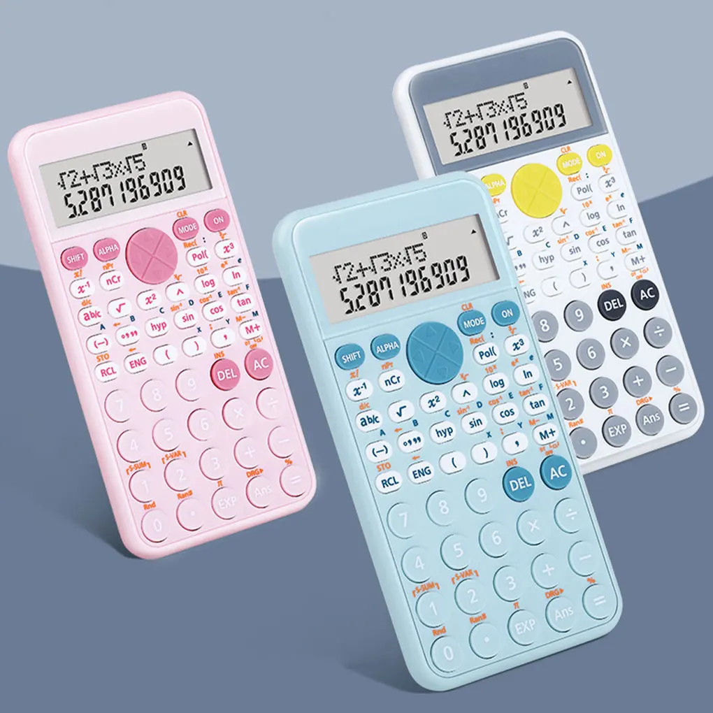 Multifunctional Scientific Calculator Student Simple Portable Big Screen Function Calculator Stationery School Office Supplies