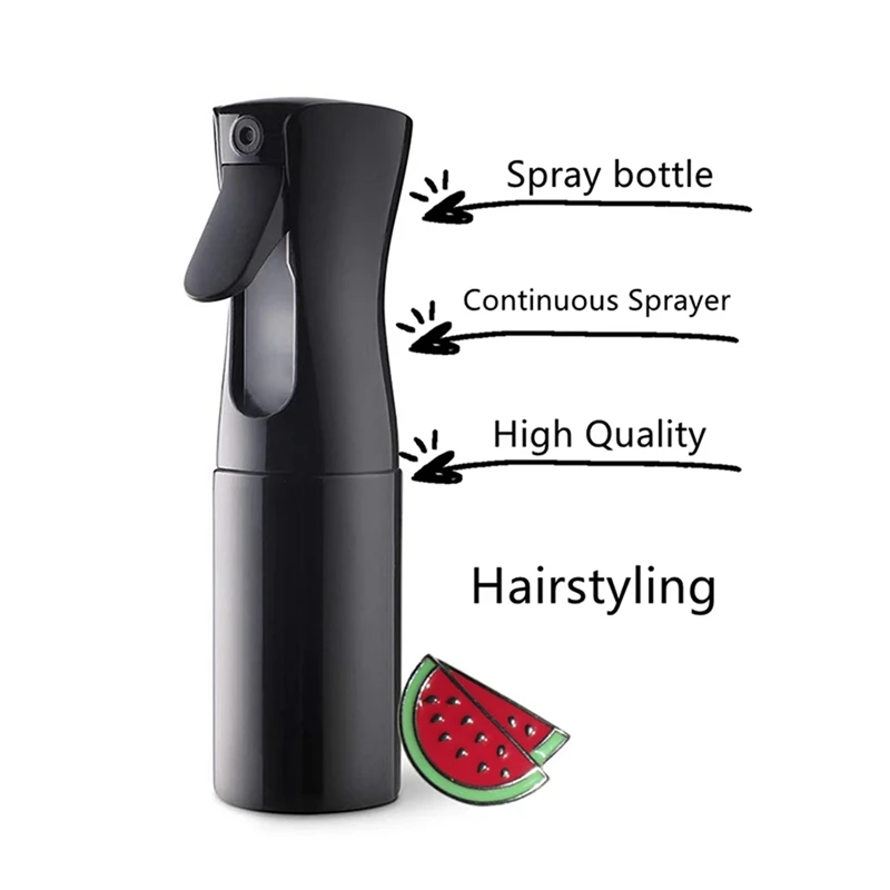 3X Continuous Sprayer Hair Water Ultra Fine Mister Spray Bottle Propellant Free For Hairstyling, Misting,Salon 300Ml A