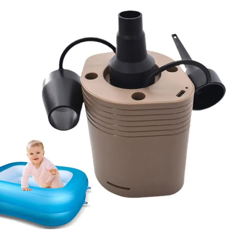 

2500MAH Portable Electric Inflator Camping Charging Air Pump Mattress Rechargeable Automatic Wireless Inflator Pump