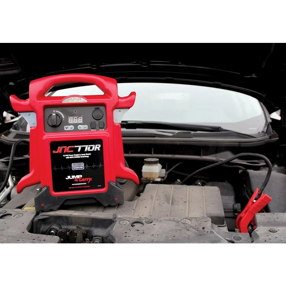 Clore Automotive Jump-N-Carry JNC770R 1700 Peak Amp Premium 12 Volt Jump Starter - Red