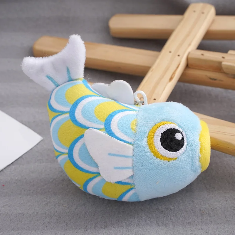 1 stücke 9CM Neue Fisch Kleine Stofftier Geschenk Dekoration Plüsch Spielzeug Puppe Kreative Schul Auto Charme Schlüsselbund kinder Plüsch Spielzeug