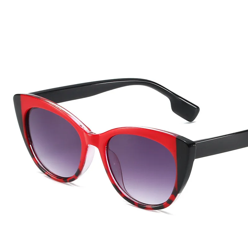 2024 New Vintage Cat Eye Sunglasses Women Fashion Brand Luxury Retro Shades Sun Glasses Travel  Double Color Blocking Eyewear image 6
