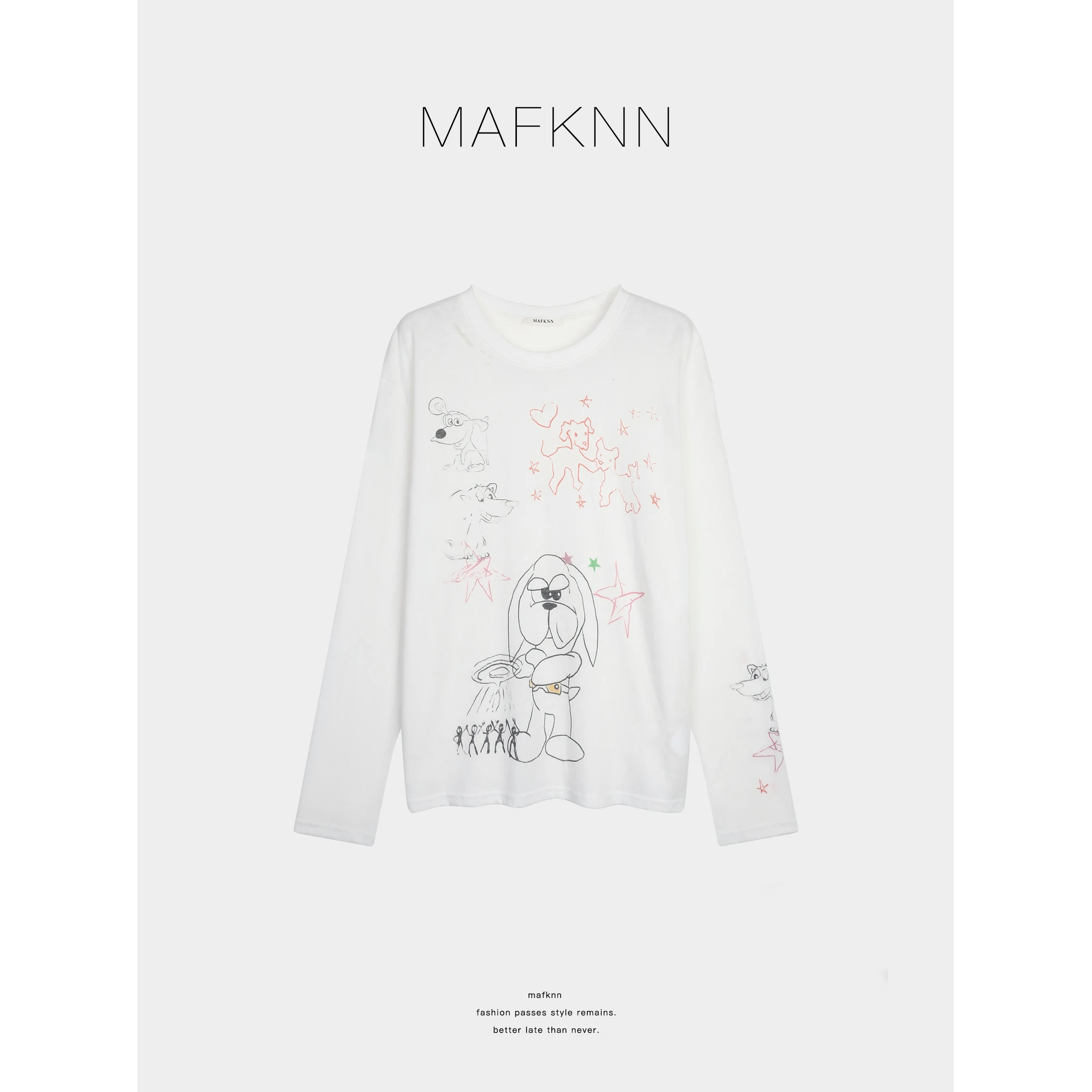 

Женская осенняя футболка с длинным рукавом из хлопка с текстурой «Снежинка», больших размеров, повседневная, с круглым вырезом, стандартный крой